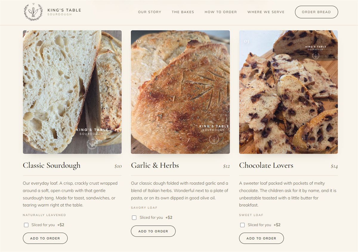 King's Table Sourdough